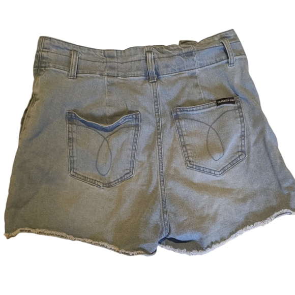 High Waisted Denim Jean Shorts Light Wash Size 28 - Picture 2 of 3